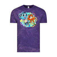 Cloud Purple gumball and darwin Vintage Tee - linhVisuals