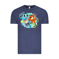 Vintage Denim gumball and darwin Vintage Tee - linhVisuals