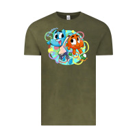 Vintage Olive gumball and darwin Vintage Tee - linhVisuals