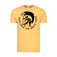 Vintage Mustard diesel only the brave Vintage Tee - linhVisuals