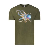 Vintage Olive octopus t  shirtoctopus t  shirt Vintage Tee - linhVisuals