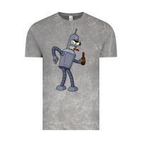 Cloud Rock futurama bender Vintage Tee - linhVisuals