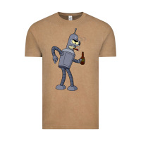 Vintage Coffee futurama bender Vintage Tee - linhVisuals