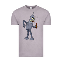 Vintage Zinc futurama bender Vintage Tee - linhVisuals