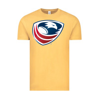 Vintage Mustard usa rugby Vintage Tee - linhVisuals
