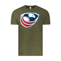 Vintage Olive usa rugby Vintage Tee - linhVisuals
