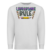 Dove Grey librarians rule Premium Sweatshirt - CowhideDigitalArt
