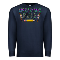 Navy librarians rule Premium Sweatshirt - CowhideDigitalArt