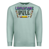 Seafoam librarians rule Premium Sweatshirt - CowhideDigitalArt