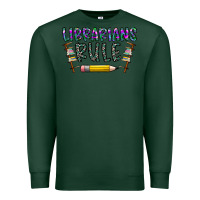 Sports Green librarians rule Premium Sweatshirt - CowhideDigitalArt