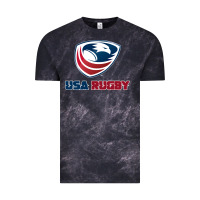 Cloud Black usa rugby Vintage Tee - linhVisuals