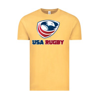 Vintage Mustard usa rugby Vintage Tee - linhVisuals