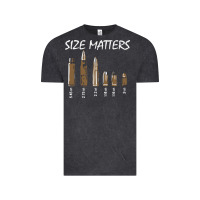 Vintage Black size matters Vintage Tee - linhVisuals