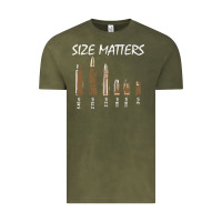 Vintage Olive size matters Vintage Tee - linhVisuals