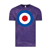 Cloud Purple suitable-the-who-target-worn Vintage Tee - linhVisuals