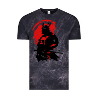 Cloud Black samurai warrior Vintage Tee - linhVisuals