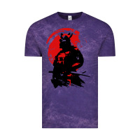 Cloud Purple samurai warrior Vintage Tee - linhVisuals