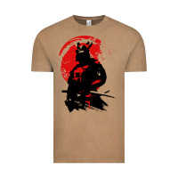 Vintage Coffee samurai warrior Vintage Tee - linhVisuals