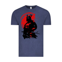 Vintage Denim samurai warrior Vintage Tee - linhVisuals