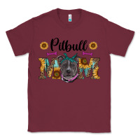 Burgundy western pitbull mom Classic Tee - RanaPortraitStore
