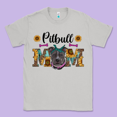 Western Pitbull Mom Classic Tee Designed By Ranaportraitstore