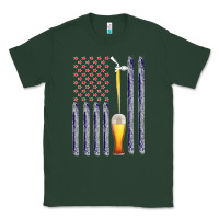 Sports Green American Flag Beer Classic Tee - Bettercallsaul