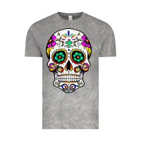 Cloud Rock sugar skull Vintage Tee - linhVisuals