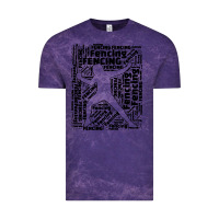 Cloud Purple fencing sport Vintage Tee - linhVisuals