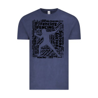 Vintage Denim fencing sport Vintage Tee - linhVisuals