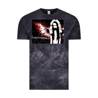 Cloud Black Marilyns angel with scabbed wings Vintage Tee - linhVisuals