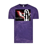 Cloud Purple Marilyns angel with scabbed wings Vintage Tee - linhVisuals