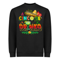 Black Cinco de drinko Heavyweight Sweatshirt - FaDigitalArtStudio