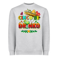 Heather Grey Cinco de drinko Heavyweight Sweatshirt - FaDigitalArtStudio