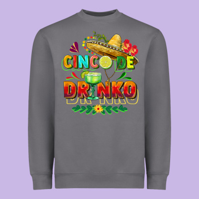 Cinco De Drinko Heavyweight Sweatshirt Designed By Fadigitalartstudio
