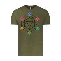 Vintage Olive minimal dnd Vintage Tee - linhVisuals