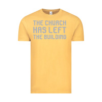 Vintage Mustard the church has left the building Vintage Tee - linhVisuals
