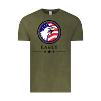 Vintage Olive peacemaker eagly Vintage Tee - linhVisuals