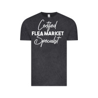 Vintage Black certified flea market specialist t shirt Vintage Tee - linhVisuals