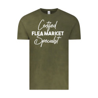 Vintage Olive certified flea market specialist t shirt Vintage Tee - linhVisuals