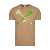 Vintage Coffee funny lacrosse st patricks day boys men shamrock ball t shirt Vintage Tee - linhVisuals