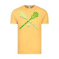 Vintage Mustard funny lacrosse st patricks day boys men shamrock ball t shirt Vintage Tee - linhVisuals
