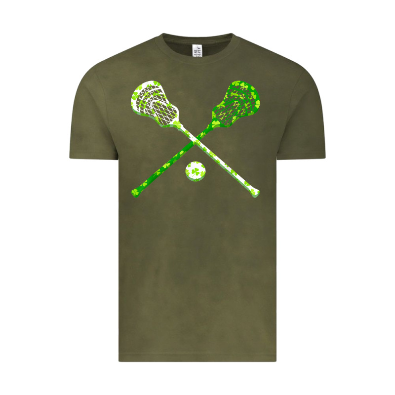 Funny Lacrosse St Patricks Day Boys Men Shamrock Ball T Shirt Vintage Tee by linhVisuals | Teevron