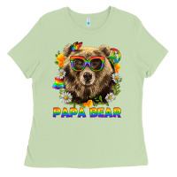 Matcha Papa Bear Pride LGBTQ+ Ladies Tee - BundleAndBundleShop