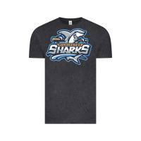 Vintage Black wilmington sharks Vintage Tee - linhVisuals