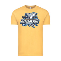Vintage Mustard wilmington sharks Vintage Tee - linhVisuals