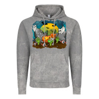 Cloud Rock Cemetery with Ghost Cats Vintage Hoodie - texasbilliewilder