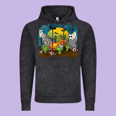 Cemetery With Ghost Cats Vintage Hoodie Designed By Texasbilliewilder