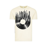 Vintage Arctic vinyl record cityscape Vintage Tee - linhVisuals