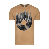 Vintage Camel vinyl record cityscape Vintage Tee - linhVisuals