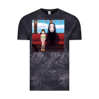 Cloud Black spirited away (3) Vintage Tee - linhVisuals